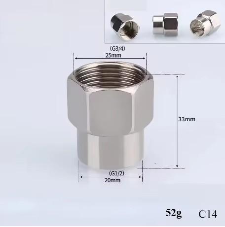 201/304 Stainless Steel 1/2", 3/4" BSP Threaded Plumbing Fittings (Reducing Elbow, Tee, Coupler, Butt Joint) - 1/2" BSP Male-Fem