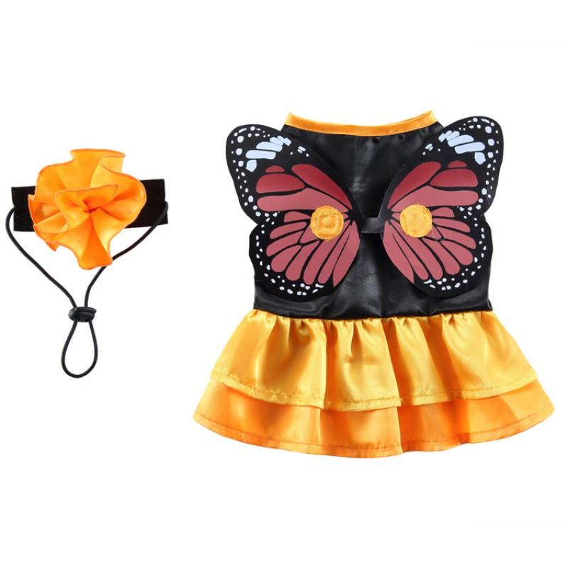Pet Cosplay Costume Funny Clothes With Butterfly Wings Dogs All Sizes
