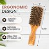 Handmade In Germany Since 1869 Hairbrush Natural Wood and Boar Bristle Hairbrush for Men with Fine To Medium Men's - 100% Hair.