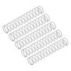 Uxcell Compression Springs, Coil Springs, 0.6mm Wire Diameter, 10mm Outer Diameter, 50mm Free Length, Made of 304 Stainless Steel, for Repair,
