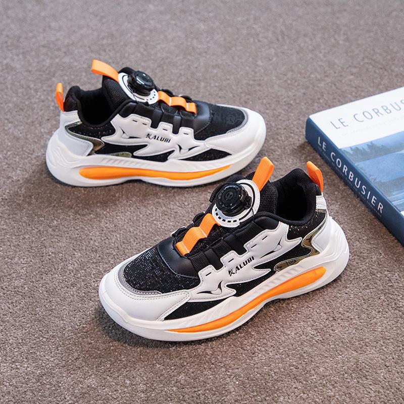 New Style Trendy Non-slip Wear-resistant Leather Sports Shoes for Boys and Girls