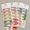 6pcs Macaron Hair Clip For Women Sweety Dopamine BB Clips INS Style Wavy Duckbill Clip Girls Daily Life Fashion Hair Accessories