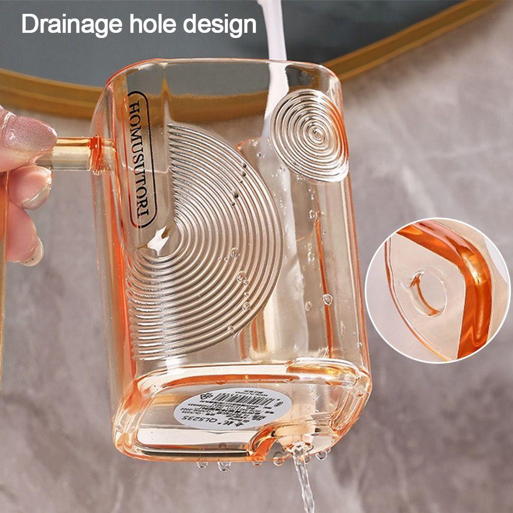 Pahar de periaj transparent Ușor de curățat Pahar pentru gargară Pahar de modă pentru spălat dinți Articole de baie pentru hotel