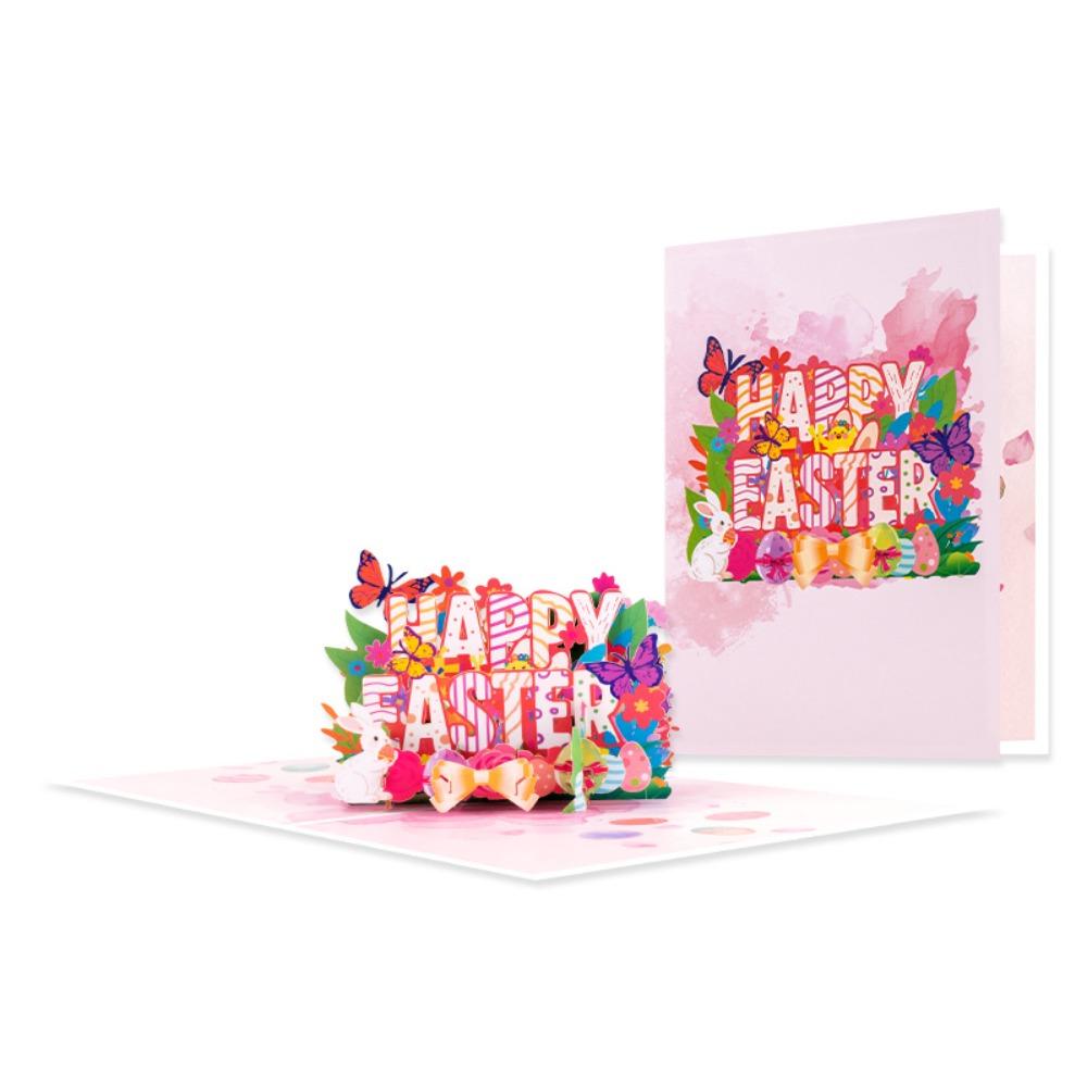 

Paper Arts Easter Greeting Cards Folding Rabbit Egg Gifts Card Message Cards All Occasions Style 3