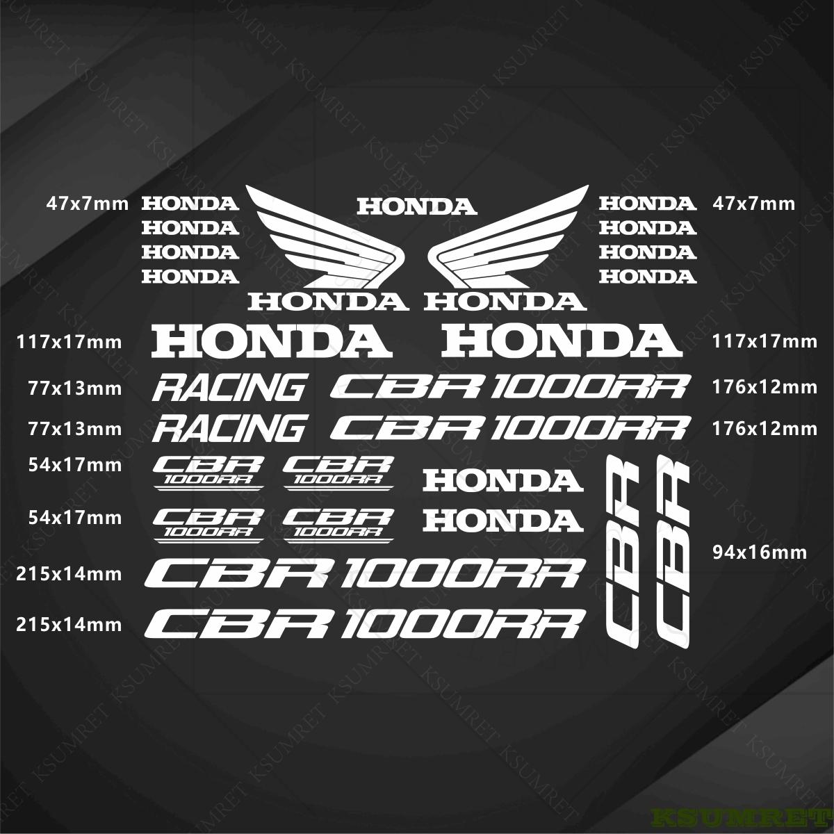 AAADL1 For Honda Motorcycle Stickers CBR1000RR Logo Decal Waterproof