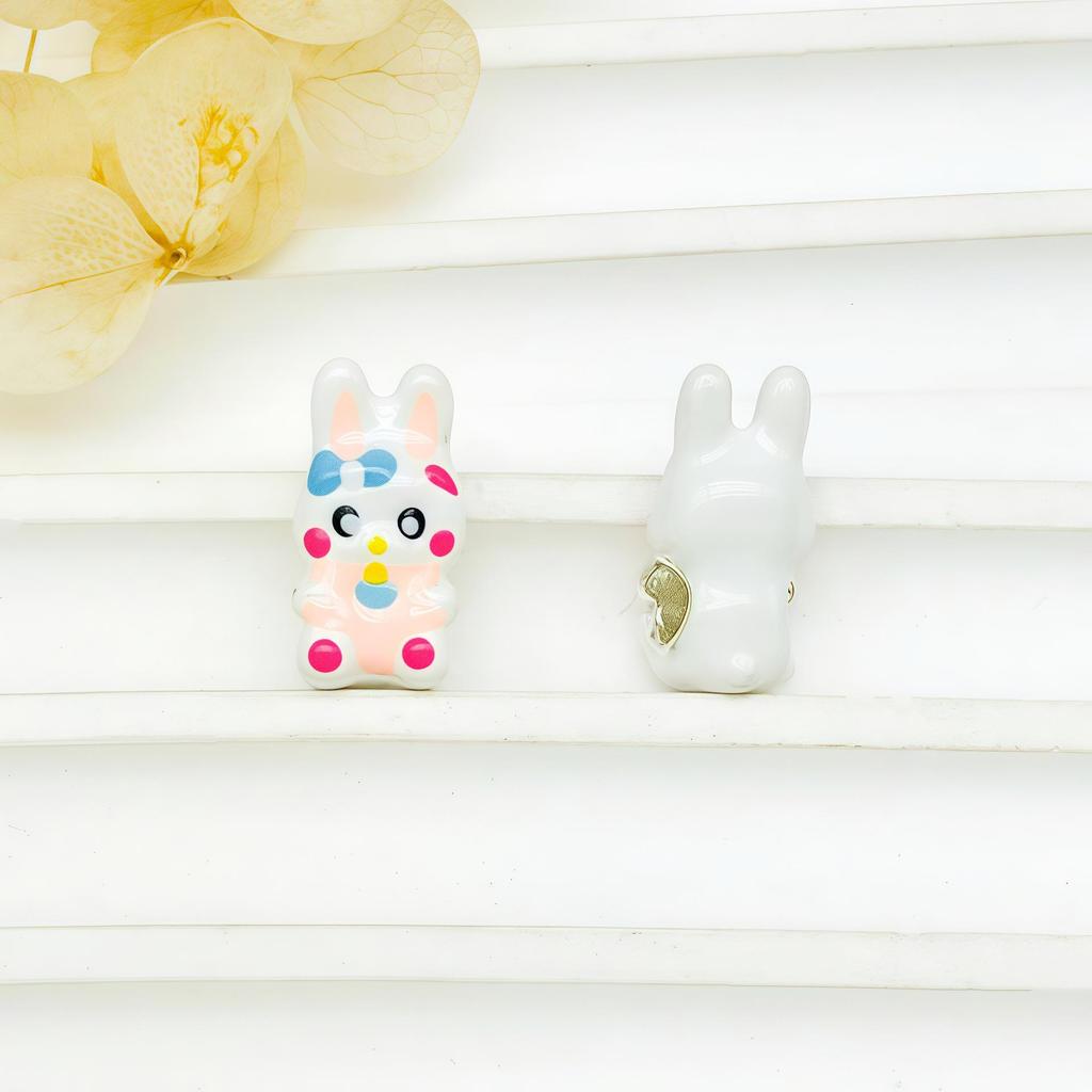 DIY Alloy Oil-Drop Beads: 3D Large-Hole Stringing Beads for Cute Girl Bracelets & Necklaces