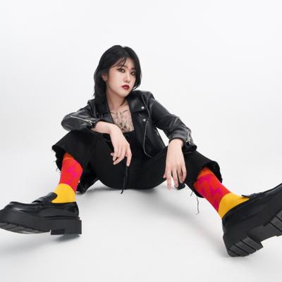 SoxOverWhatever Aesthetic Alternative Yellow [S/M] Crew