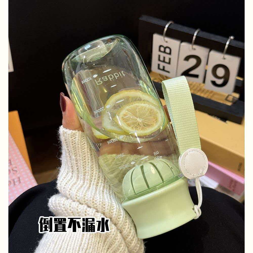 Water bottle sports water cup cute portable plastic cup female student easy cup large capacity simple cute creative space cup
