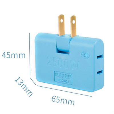 Rotatable Socket Converter 180 Degree Multi Plug Slim Wireless Outlet Adapter