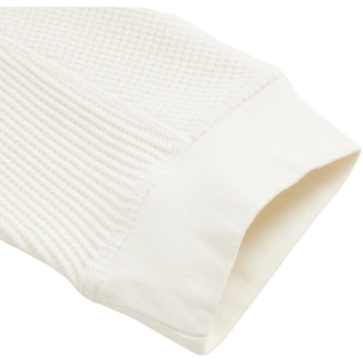 Levis FW23 Solid Color Crew Neck Pullover Long Sleeve Sweatshirt Men sweatshirt White A1851-0010