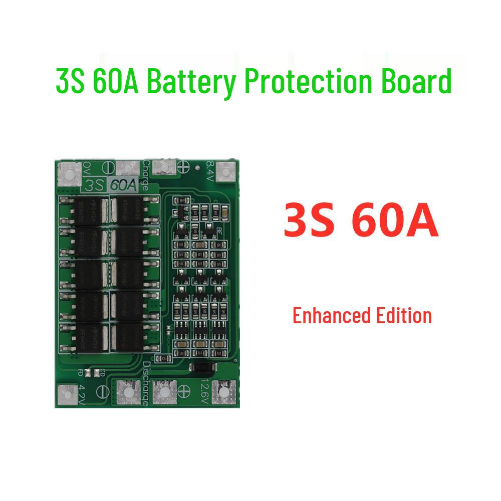 3-String 11.1V 12.6V 18650 Lithium Battery Protection Board with Balancer for 40A Electric Drill