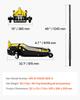 VEVOR Low Profile Floor Jack, 4 Ton Capacity, Steel Racing Floor Jack with Dual Pistons Quick Lift Pump