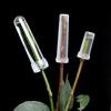20Pcs Plastic Flower Water Tubes With Silicone Caps, Reusable Transparent Floral Vials For Flower And Plant Preservation