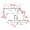 4PCS/9PCS Car Seat Cover Breathable PU Leather Full Surrounded Seat Protector Universal Vehicle Seat Cushion For Most Cars
