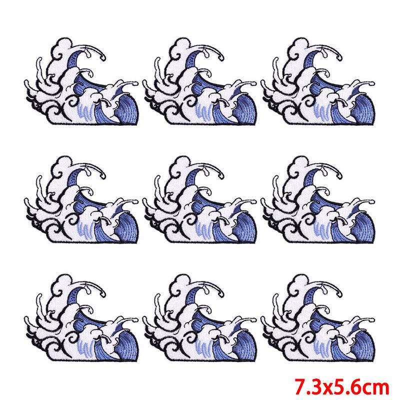 10 Pcs/lot Wholesale Embroidery Patch Iron On Patches For Clothing Patches On Clothes Jackets Decor Applique Sew Supplies