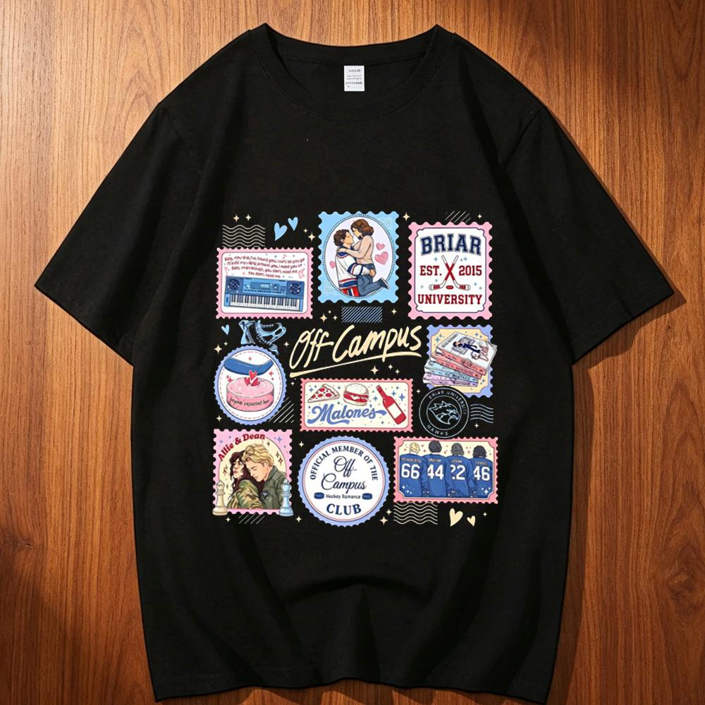 Off Campus Cotton Tshirt Unisex Trendy Harajuku Korean Clothes S Streetwear Graphic Top Tees Anime Yk S Pop Culture