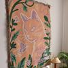 Multifunctional 130×180cm Cat Hanging Blanket Cartoon Soft Nap Blanket Indoor Decorative Tapestries