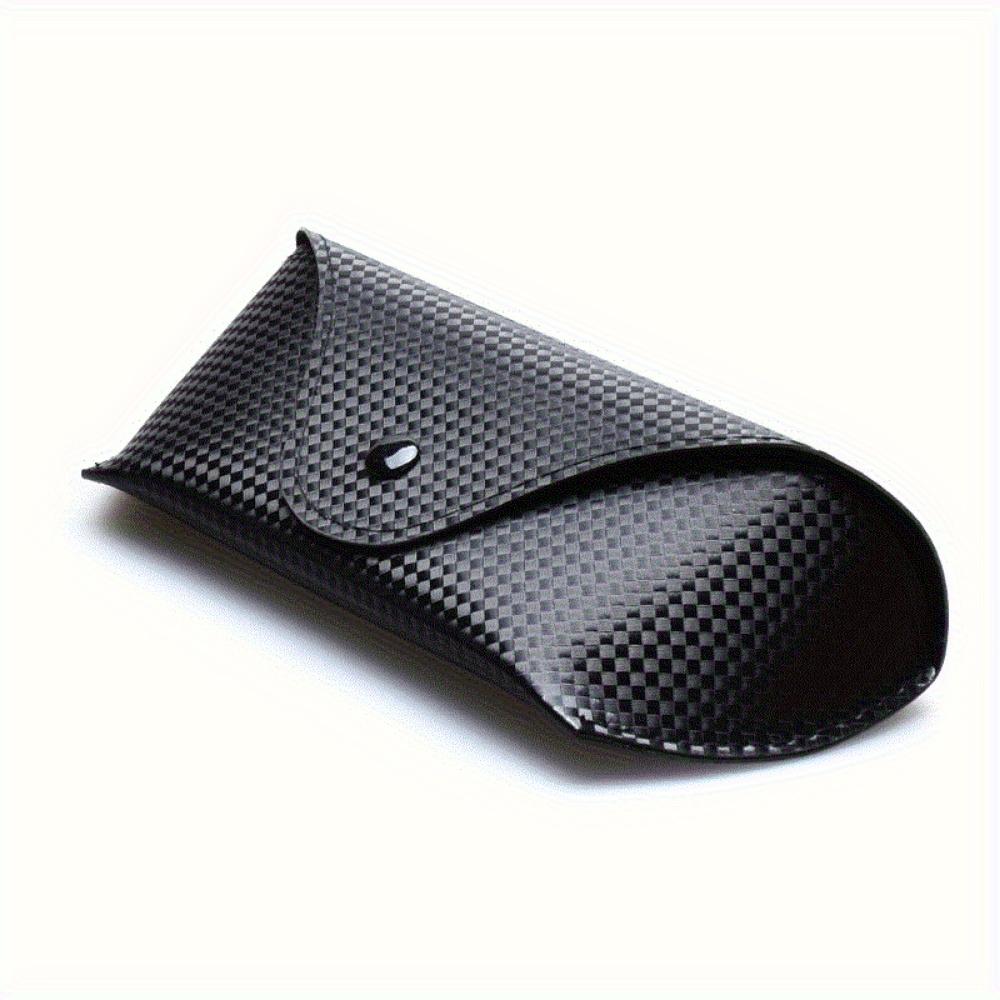 Zipper Sunglasses Case High Quality Black PU Leather Protective Glasses Box