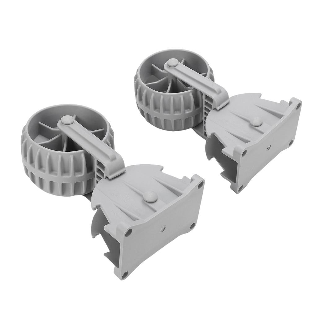 1 Pair Inflatable Boat Launching Wheels Locking Wheel Engineering Plastic Flip Up Dinghy Towing Wheels for Boat Trailer