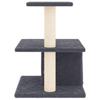 Cat Tree with Sisal Scratching Posts Dark Grey 48 Cm