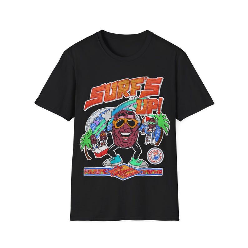 Surfs Up TShirt Retro 80s Beach Party Vibes Graphic Tee Streetwear Unisex Clothing