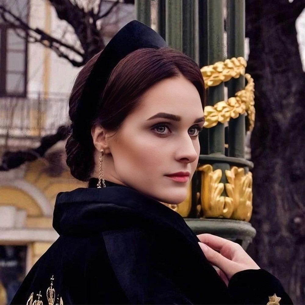 Individual Wide Edge Hair Hoop Elegant Retro Hair Accessories Velvet Triangle Headband  Banquet