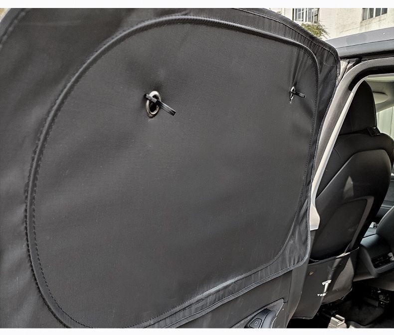 Tesla Model 3/Y Privacy Sunshade: Opaque Side Window Protection with Suction Cup - Heat Insulation & Anti-Peeping