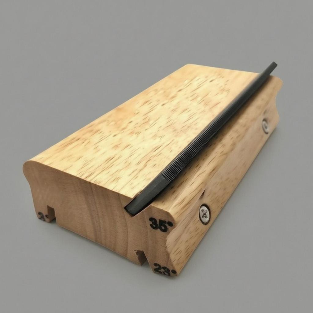 Accurate Fret-End Beveling File with Metal Filing Strip Premium Guitar Fret