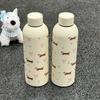 Bowknot Dachshund Insulated Cup 500ml Water Bottle Cute Travel Insulated Flask  Car Use