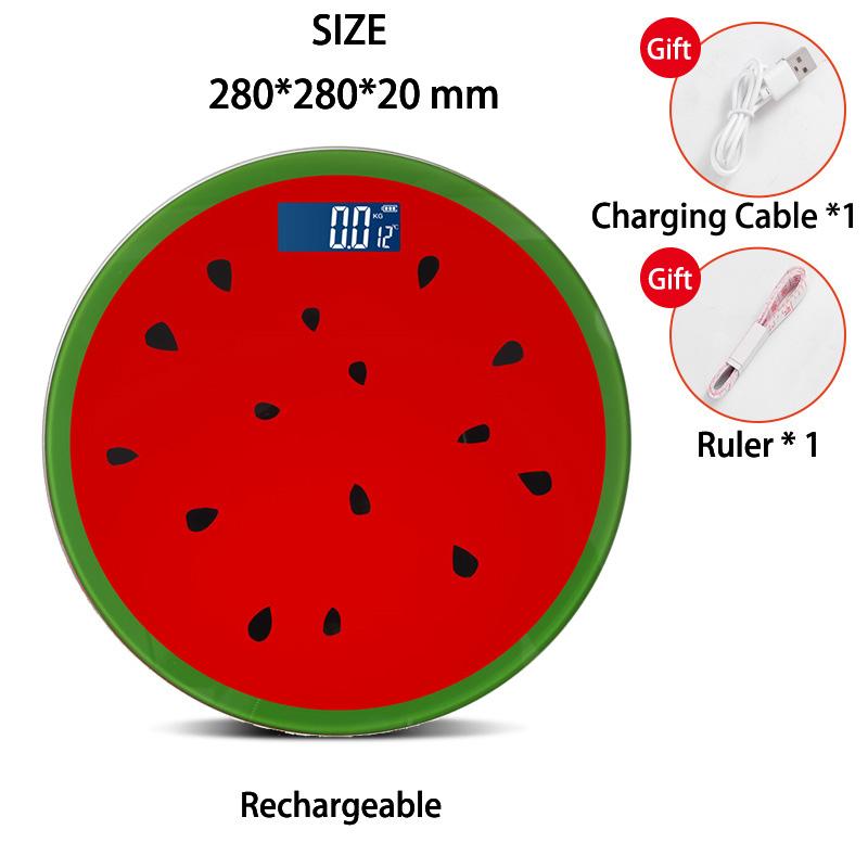 Fruit Pattern Weight Scale For Weighing Body Electronic Household Balance Floor Smart Digital Scales Bathroom Scales