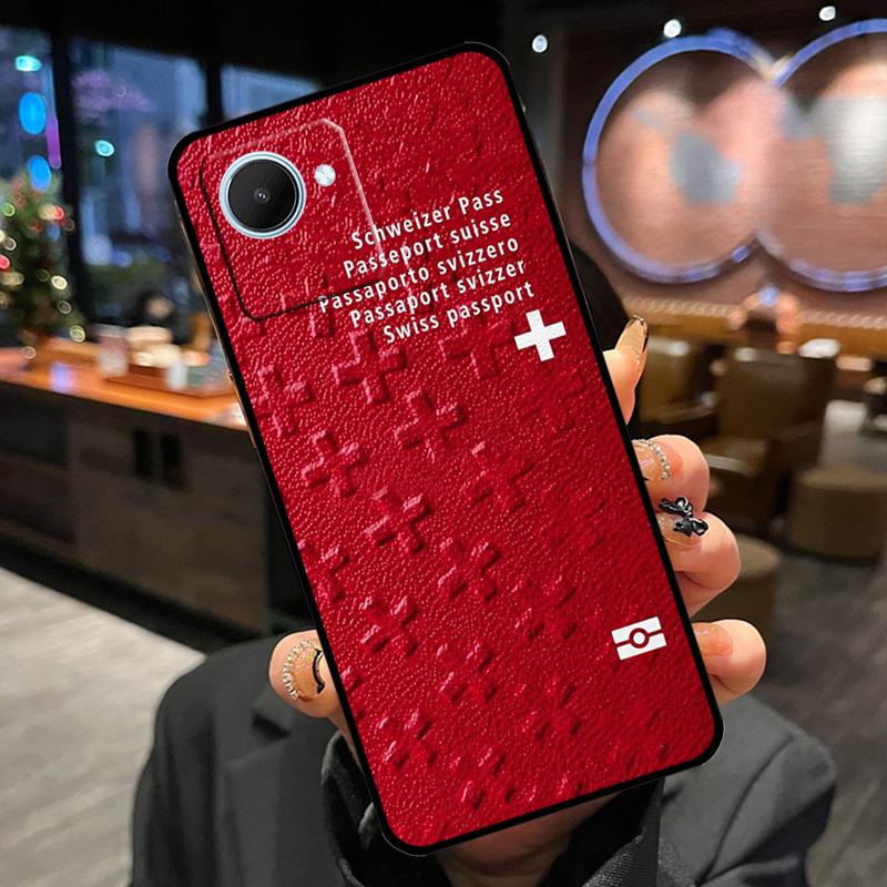 

Швейцария Швейцарский флаг Чехол для Realme GT7 Pro GT6 11 12 13 14 15 Pro Plus C55 C53 C35 C33 C61 C65 C67 C53 C71 C75 Realme C15