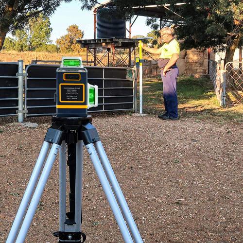 CIGMAN Laser Receiver, Green Laser Compatible, 50m Working Distance, Bubble, Buzzer, Holder Included, Japanese Instruction Manual Included