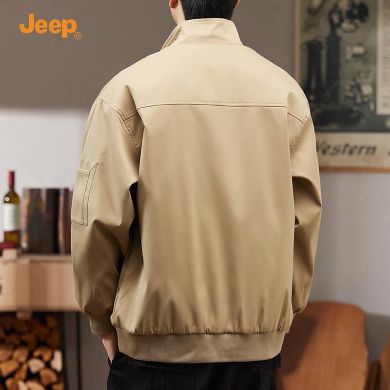 Jeep Men's 2024 Fall Stand-Collar Casual Workwear Jacket