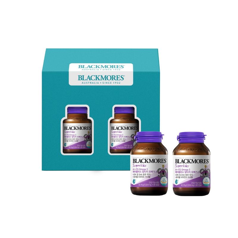 

Подарочный набор Blackmores Superkids A+ rTG Омега-3