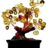 Golden Coin Tree Money Fortune Tree Protection for Good Luck Christmas Tree Home Décor |Christmas Gift | Evil Protection Tree (Size 5 Inch)