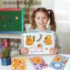 8PCS Capybara Puzzle Stickers for Children DIY Capybara Cartoon Animal Puzzle Parent-child Interaction Make A Face Stickers