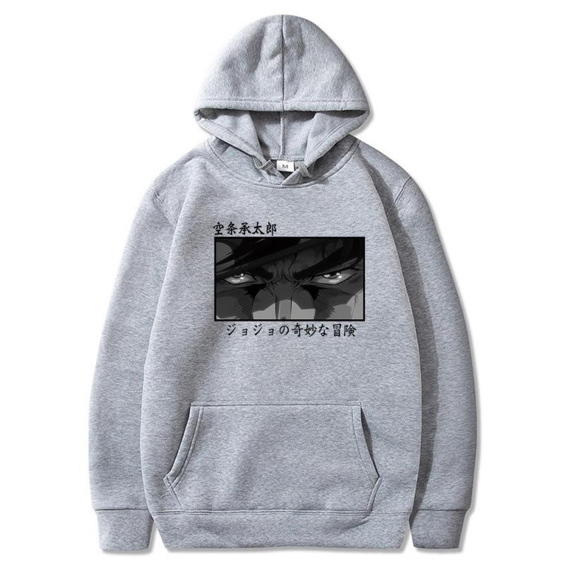 Kujo Jotaro Japanese Animation Hoodies Men Fashion Long Sleeve Sweatshirts Women Casual Harajuku Streetwear Sudaderas