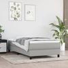 Maison Exclusive - Rete a doghe per letto con materasso Grigio chiaro 100x200cm Tessuto