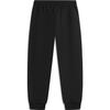 Li Ning Sports Trend Series Loose Solid Color Comfortable Cuffed Knitted Sweatpants Men Bottoms Black AKLU581-2