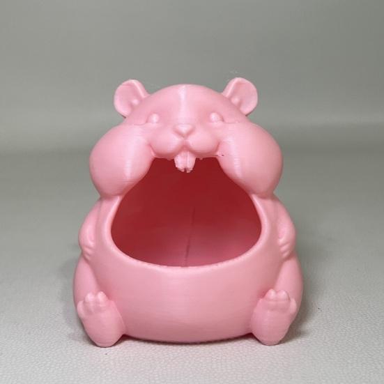 Enfeite de Tigela para Hamster Formato Fofo de Hamster Caixa de Armazenamento de Grande Capacidade Móveis para Casa para Doces Lanches