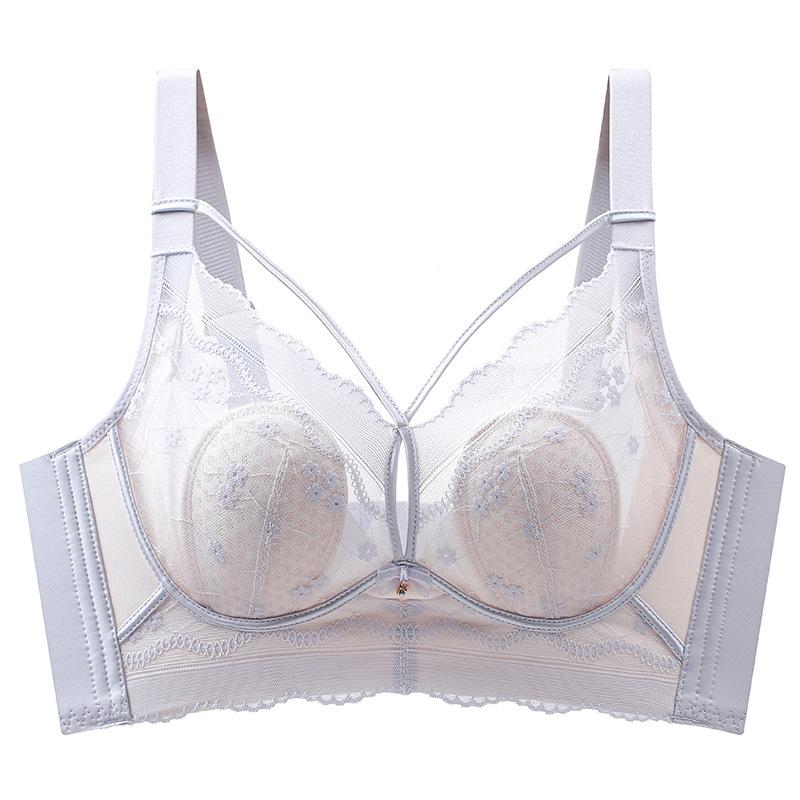 

Дышащий бюстгальтер с кроличьими ушками Ультратонкий бюстгальтер для женщин без косточек Собирающий бюстгальтер Собирающий аксессуарный бюстгальтер Бюстгальтер против обвисания 40/90D фиолетовый