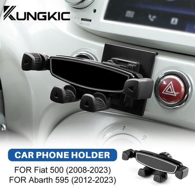 For Fiat 500 2008 2009-24 Abarth 595 2012 2013 2014 2015 2016 2017 2018 2024 Car Gravity Phone Holder