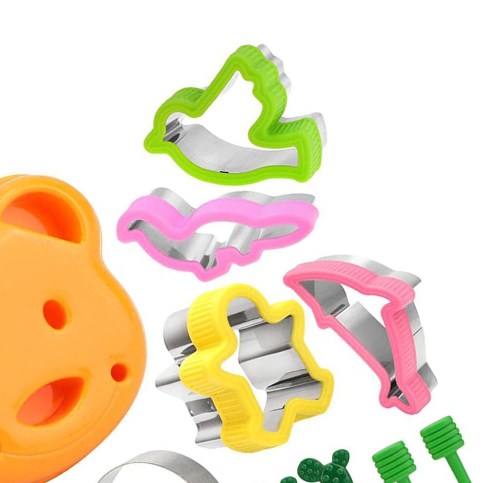 32PCS Stainless Steel Sandwich Cutter Sealer Set Multi Color Cooking Tool