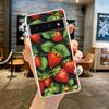 For Google Pixel 10 Pro Clear Phone Case Pixel 9 Pro XL Pixel 8 Pro 9A 8A 7A 7 6A 6 Pro Cover Summer Strawberry Flowers Print