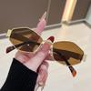 1 Stück geometrische Diamantbrille, Vintage-Metallrahmen für Damen, perfekt für den täglichen Weg zur Arbeit & Fotografie.