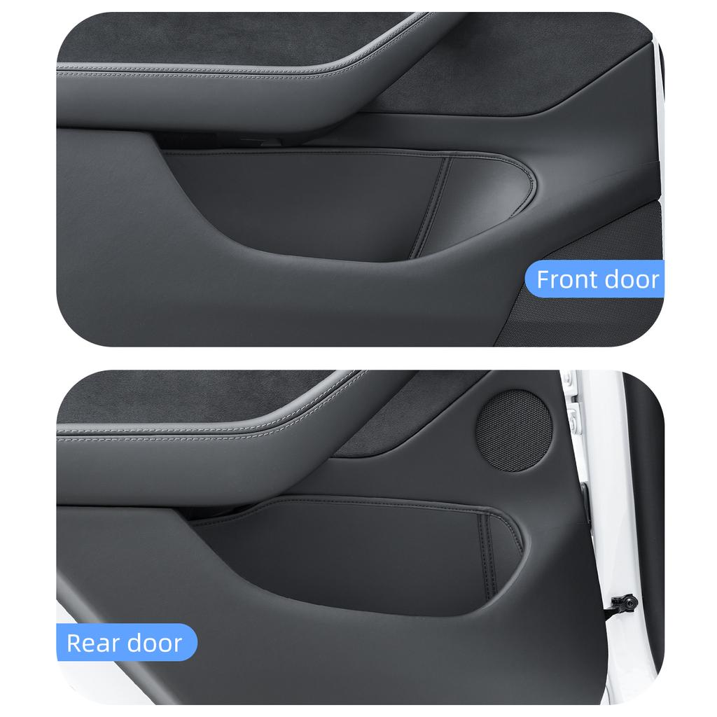 For Tesla Model Y Juniper Model 3 Highland Door Side Storage Box Full-Cover Front and Rear Interior Storage Box Accessories
