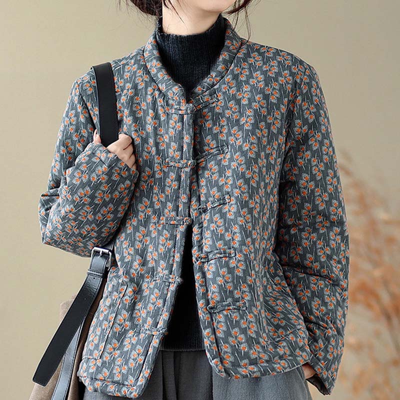 Coat for Women Thickened Autumn Winter Cotton Windbreaker Oversize Warm Casual Jacket