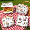 50/100 Stück Verdickte und Fettabweisende Burger-Verpackungsbox Einweg-Burgerbox Lebensmittelqualität Fast Food Take-Out-Boxen