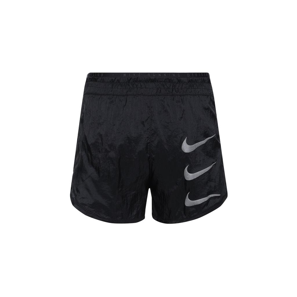 Nike Solid Color Drawstring Logo Print Fitness Shorts Women shorts Black DQ0887-010