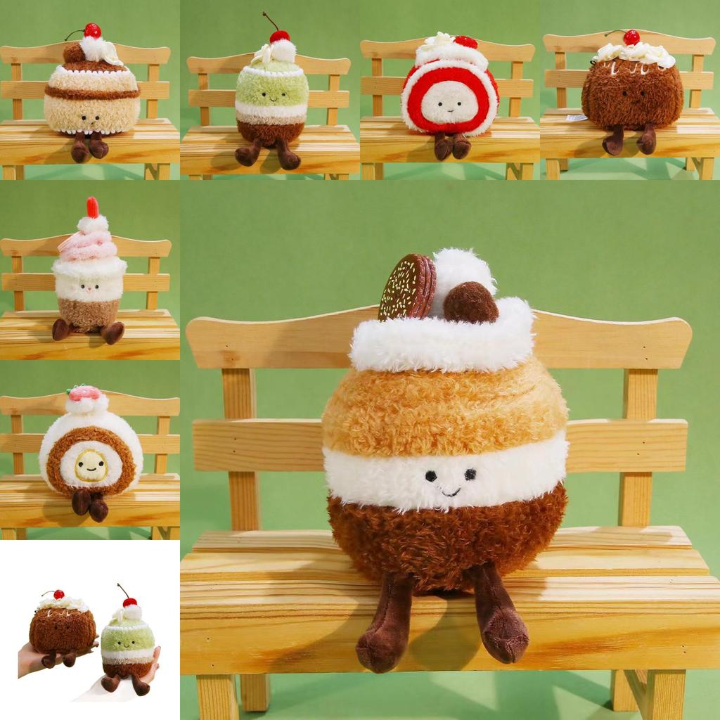 Plush Cake Toy Gift For Girlfriend And Friends With Polyester Fiber Softness
